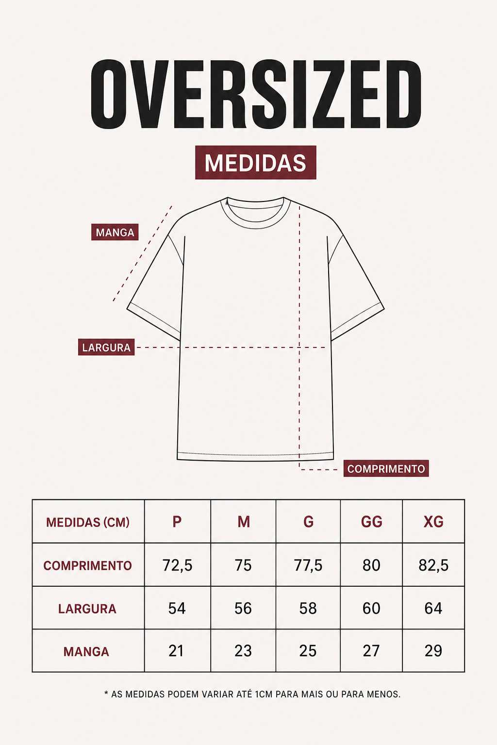 Camiseta Oversized - Guadalupe