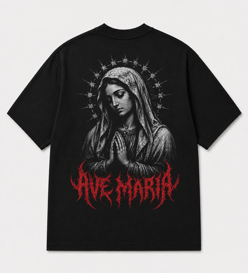 Camiseta Oversized - Ave Maria