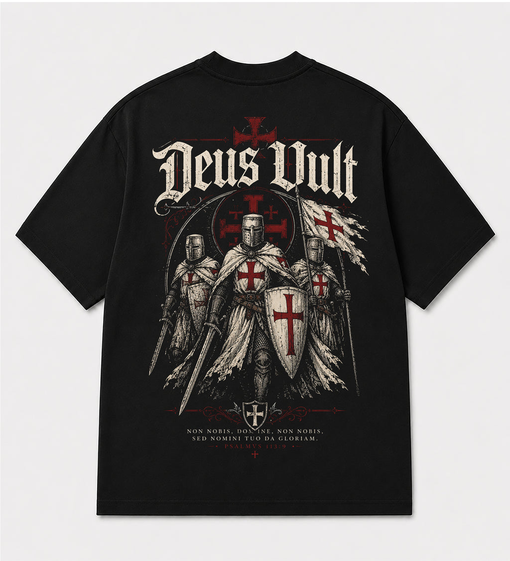 Camiseta Oversized - Deus Vult