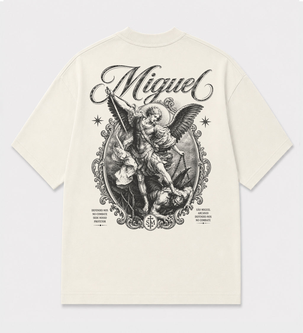 Camiseta Oversized - Miguel - Off-White