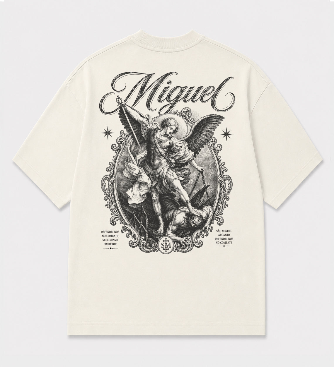 Camiseta Oversized - Miguel - Off-White